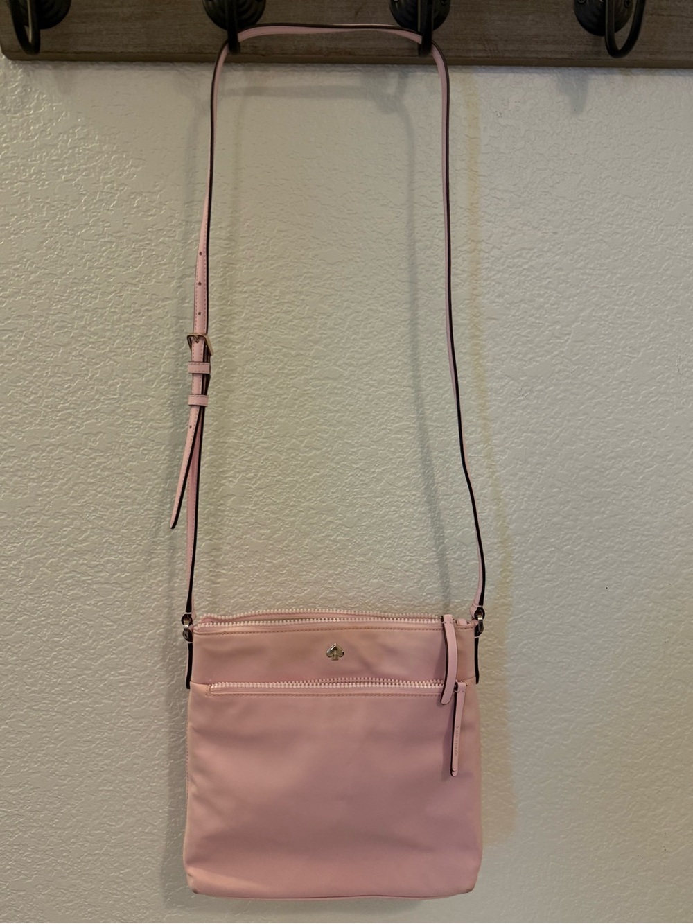 Kate Spade New York Blush Pink Nylon Crossbody Bag